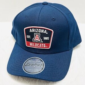 Zephyr Arizona Wildcats Logo Patch Hat Cap Adjustable Snapback Blue NCAA College